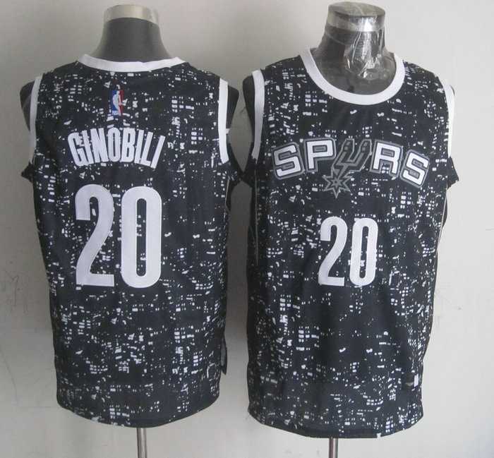 San Antonio Spurs #20 Manu Ginobili Black City Luminous Stitched Jersey,We sell and wholesale San Antonio Spurs #20 Manu Ginobili Black City Luminous Stitched Jersey on line form chian!